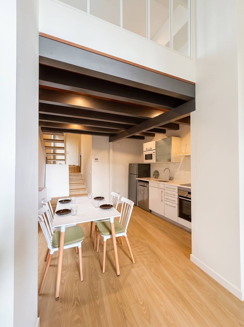 Kitchen-diner with a mezzanine